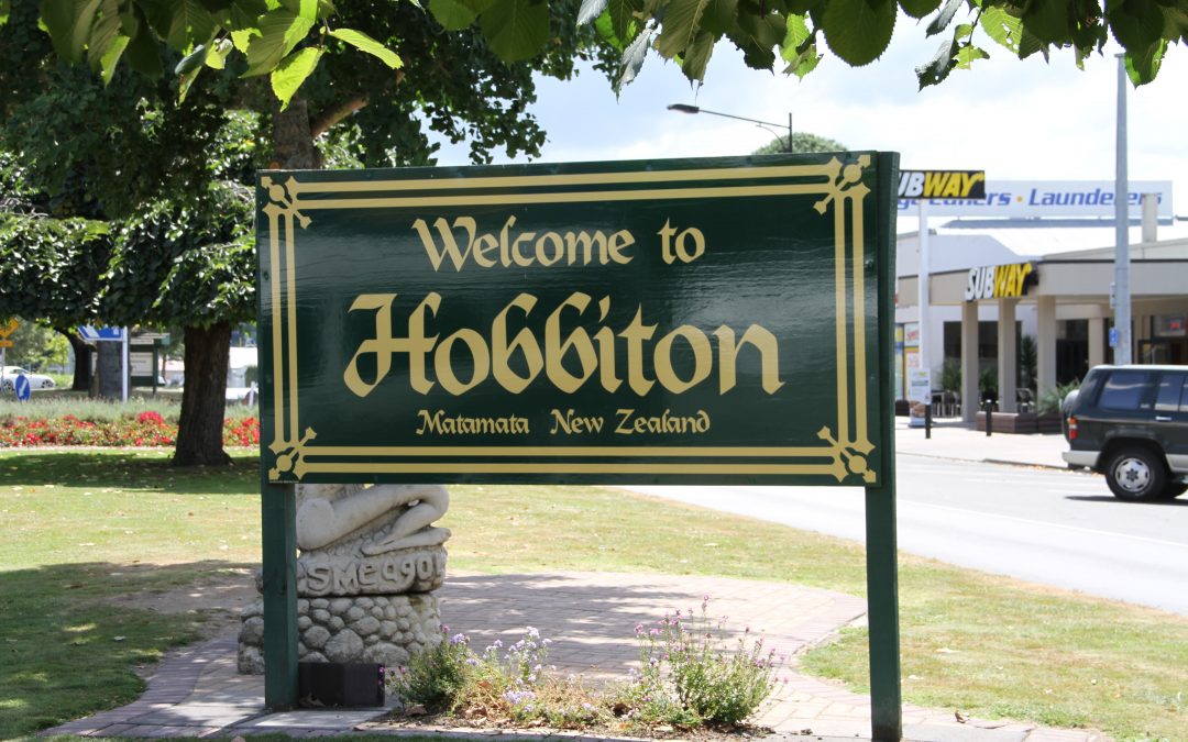 Welcome to Hobbiton Sign